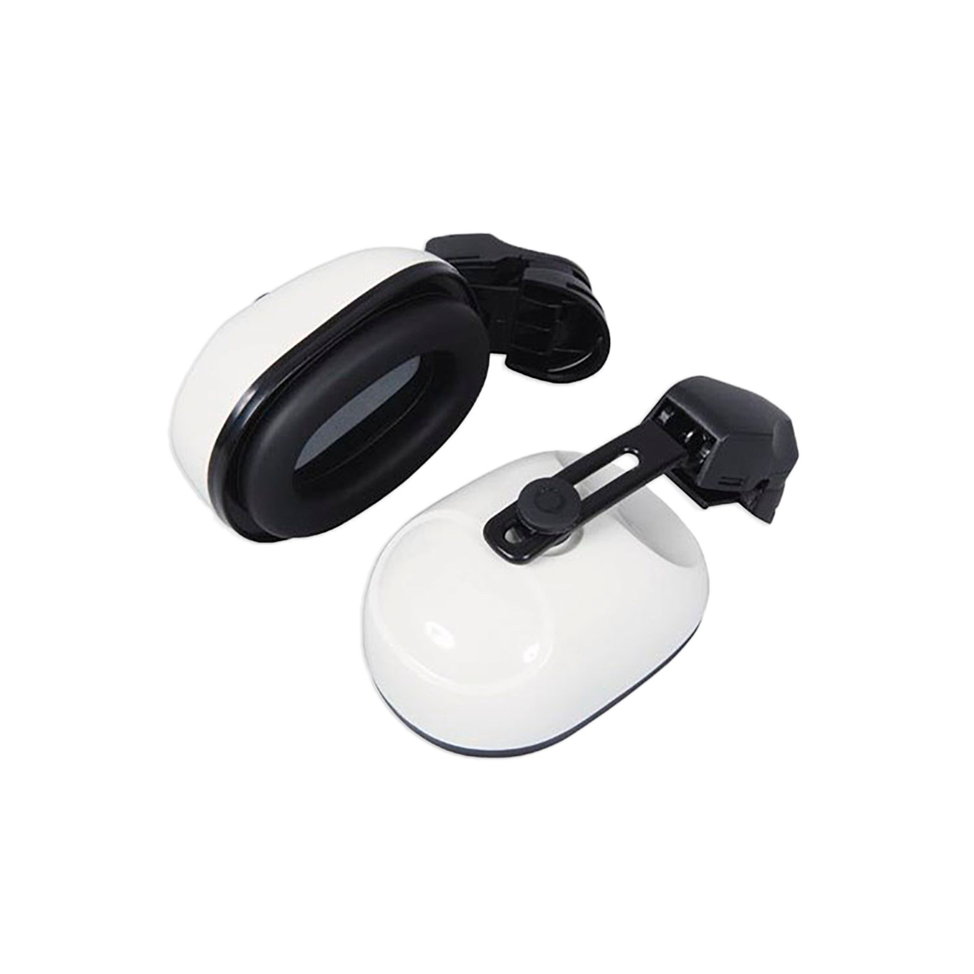 white ear protectors for hard hat