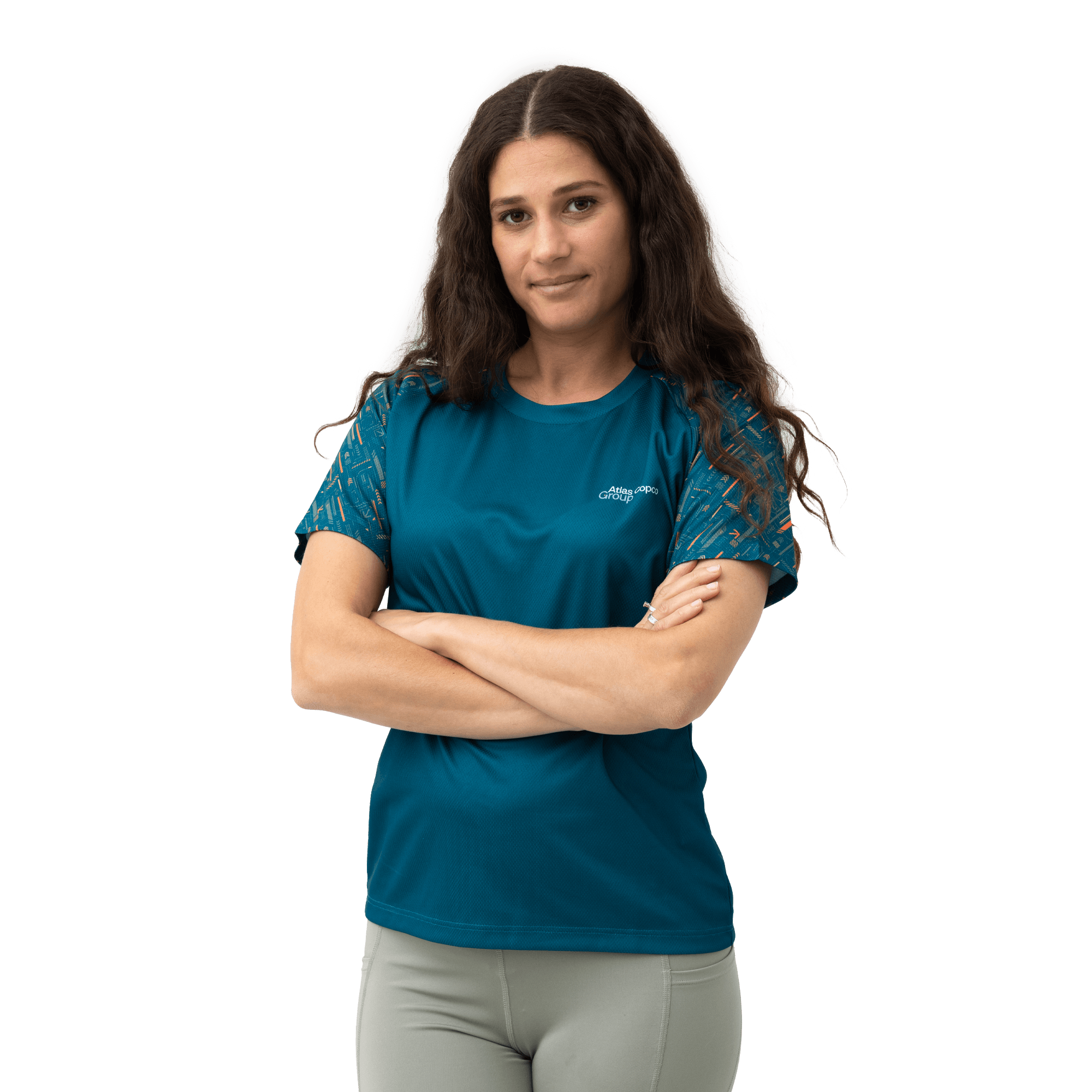 teal atlas copco group tshirt