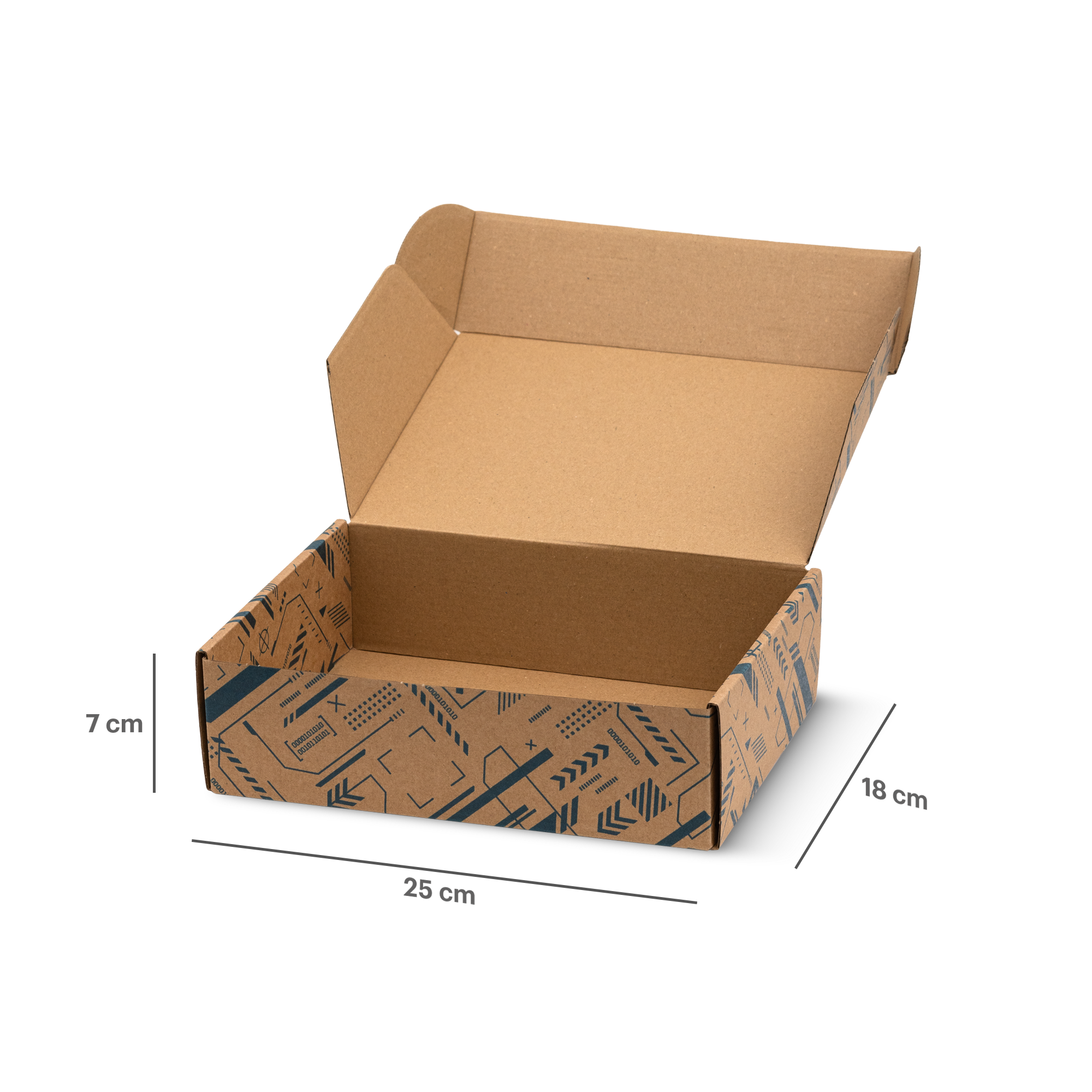 gift box with atlas copco group pattern open measurement