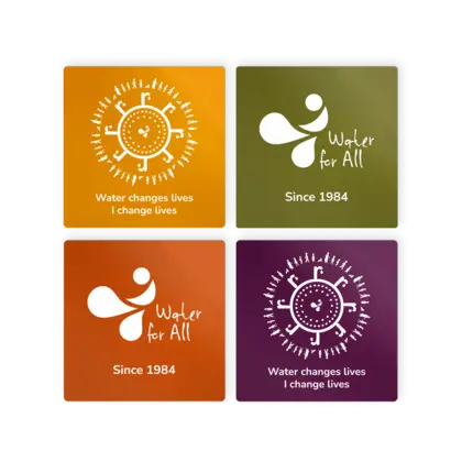 epoxy stickers with water for all logo