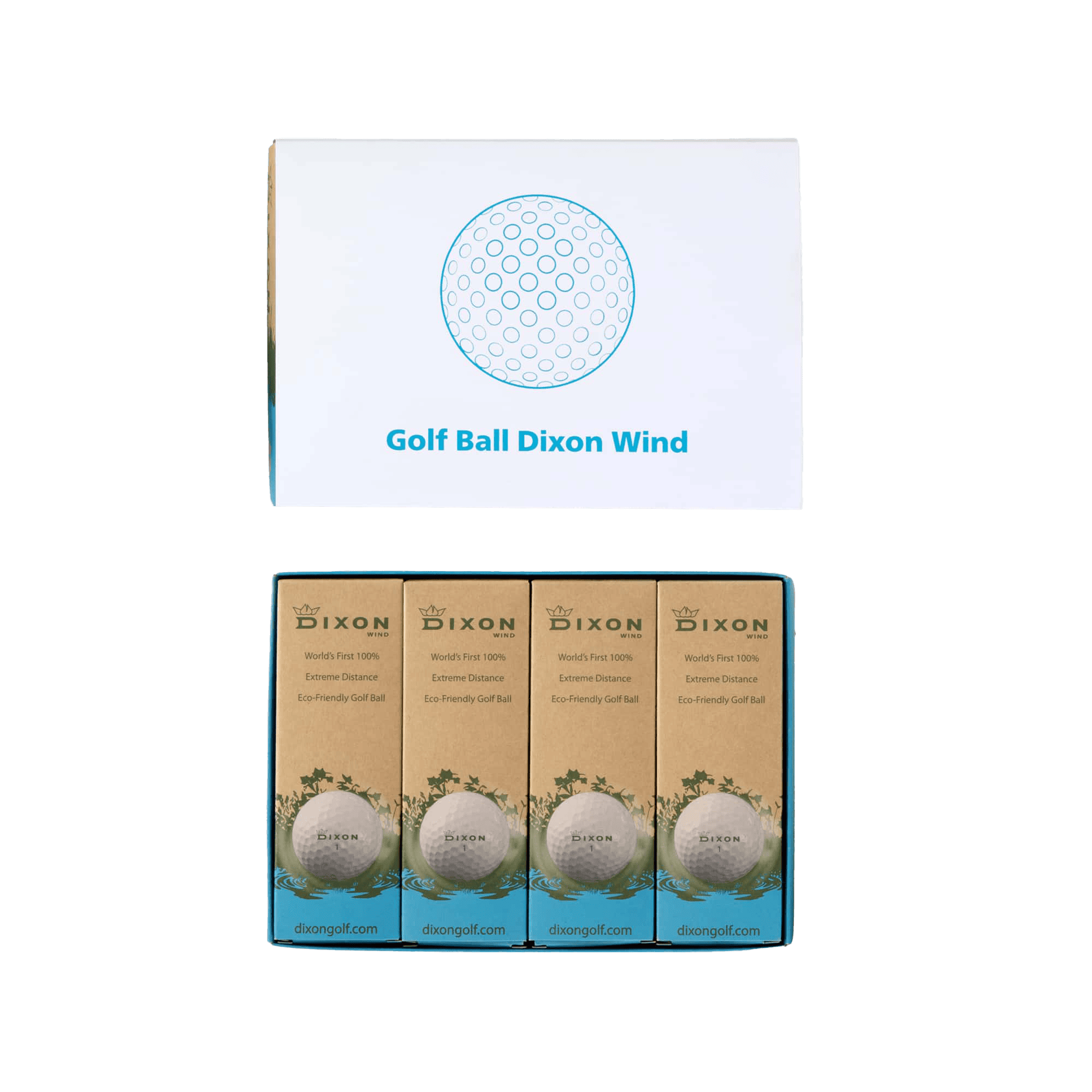 golf balls with atlas copco logo