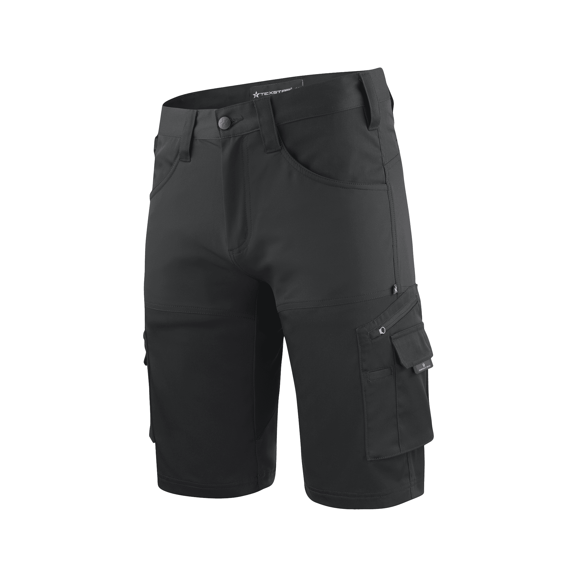 Black work shorts side