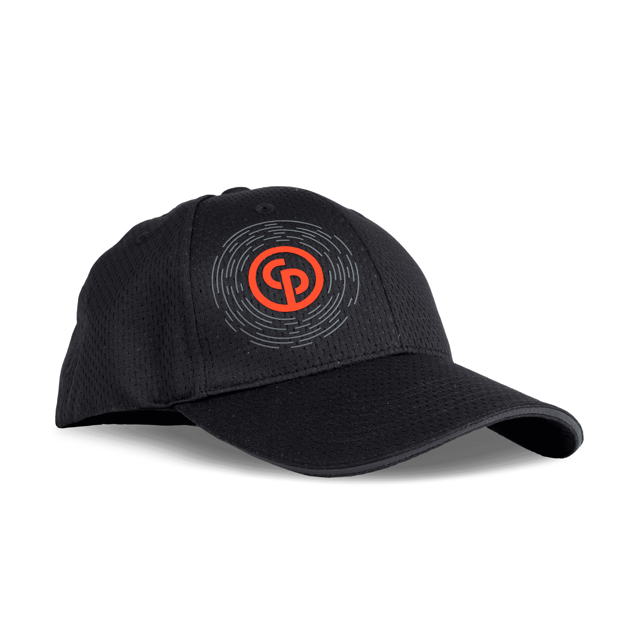 black cap with chicago pneumatic logo in red