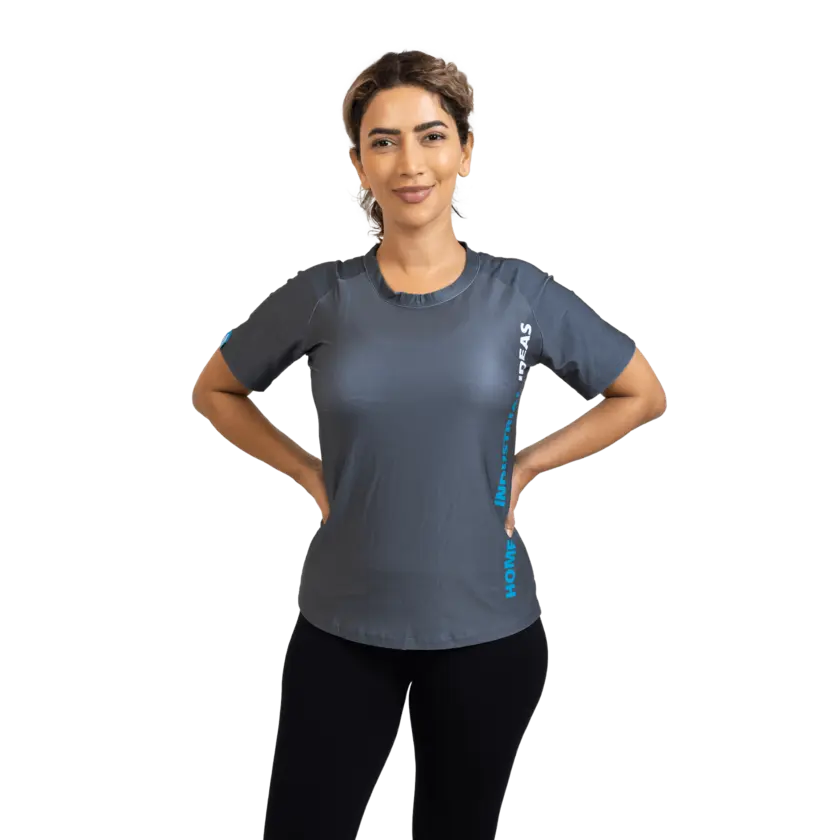 grey active tshirt with home of industrial ideas 