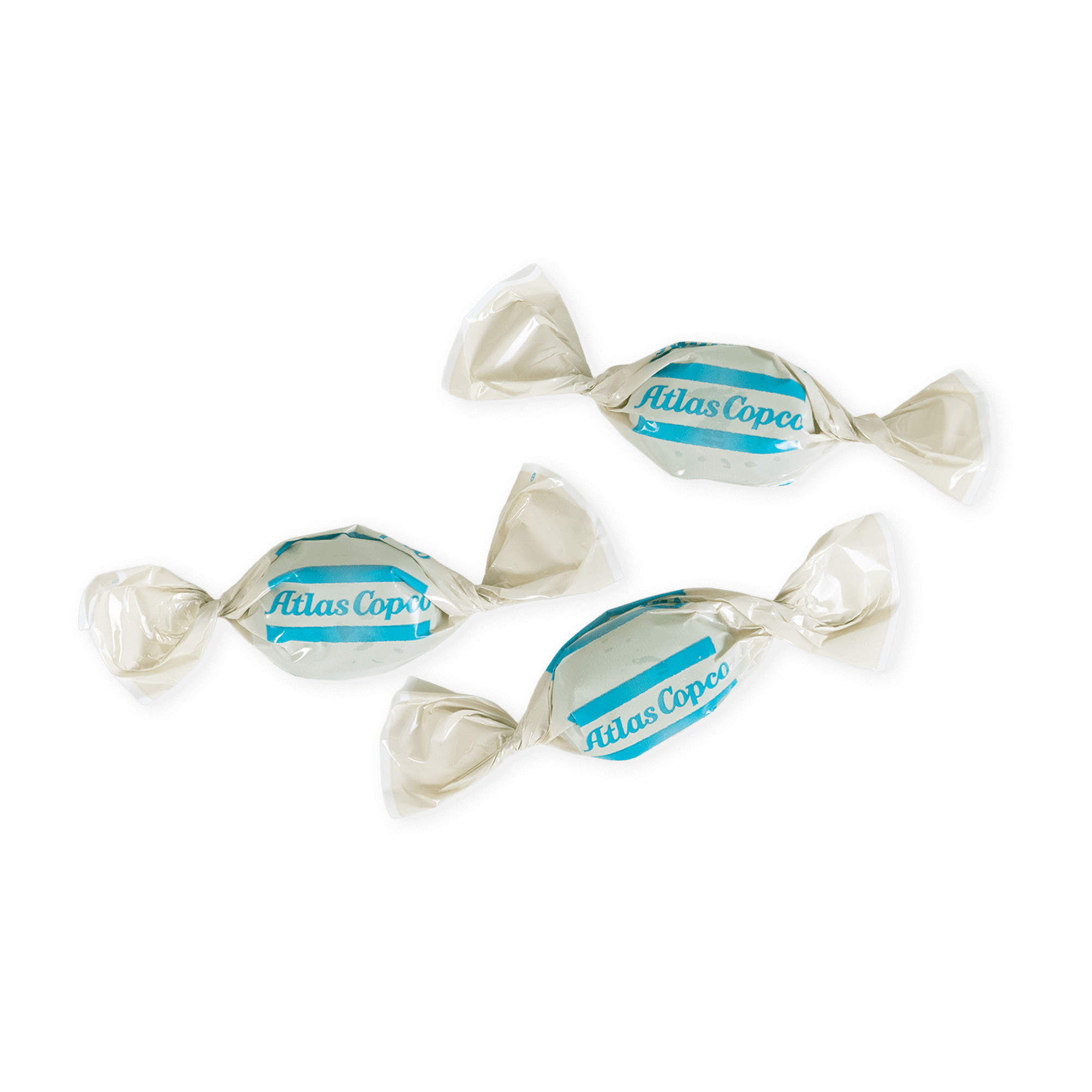 Candy with atlas copco logo
