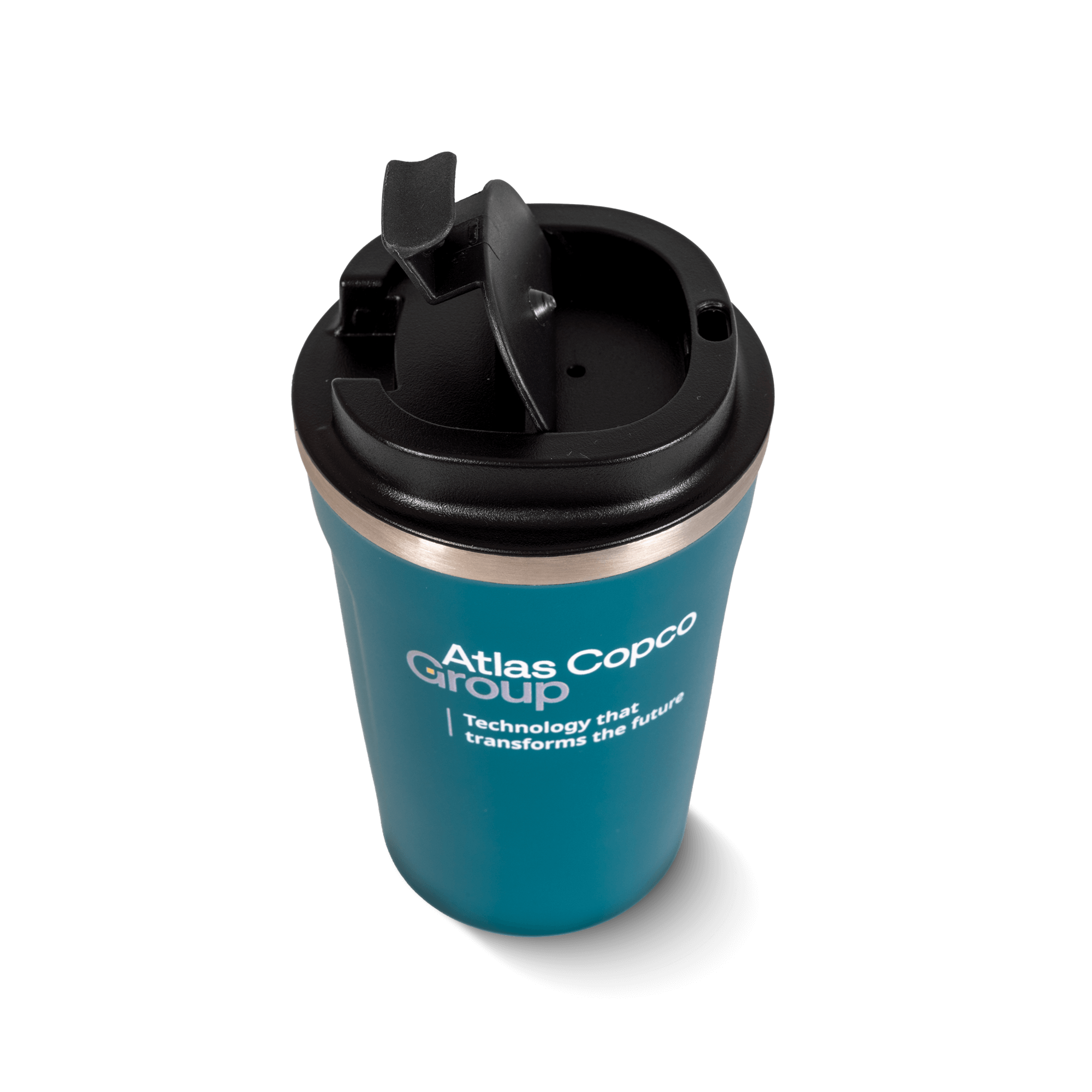 atlas copco group teal thermo mug