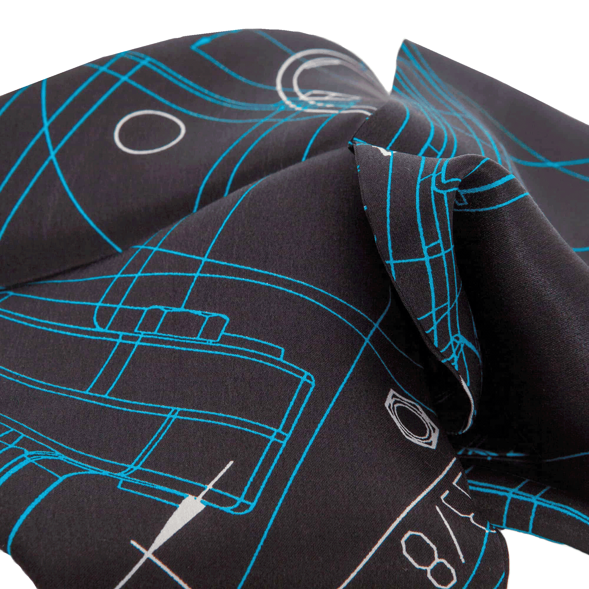 Black Atlas copco blueprint scarf