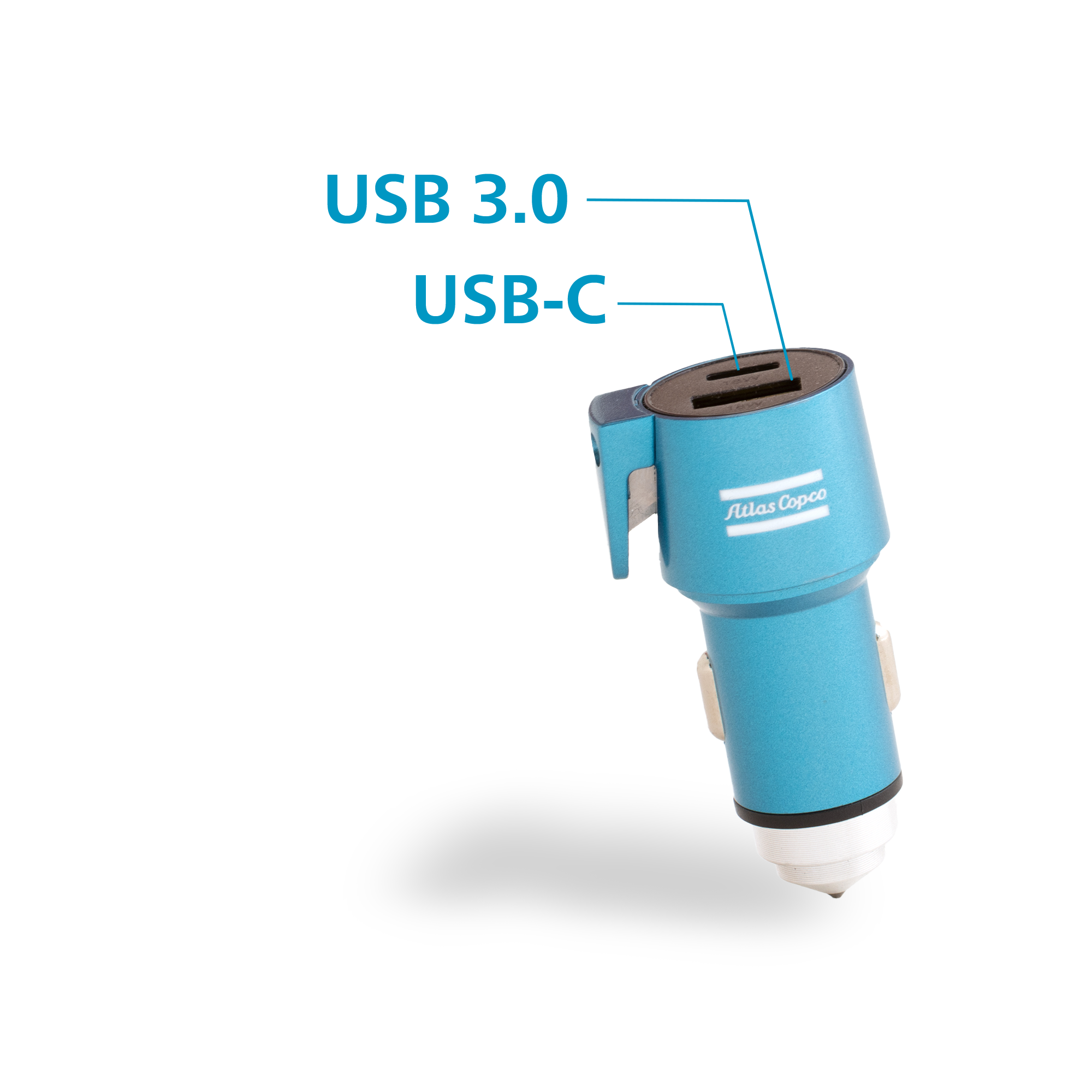 blue atlas copco car charger