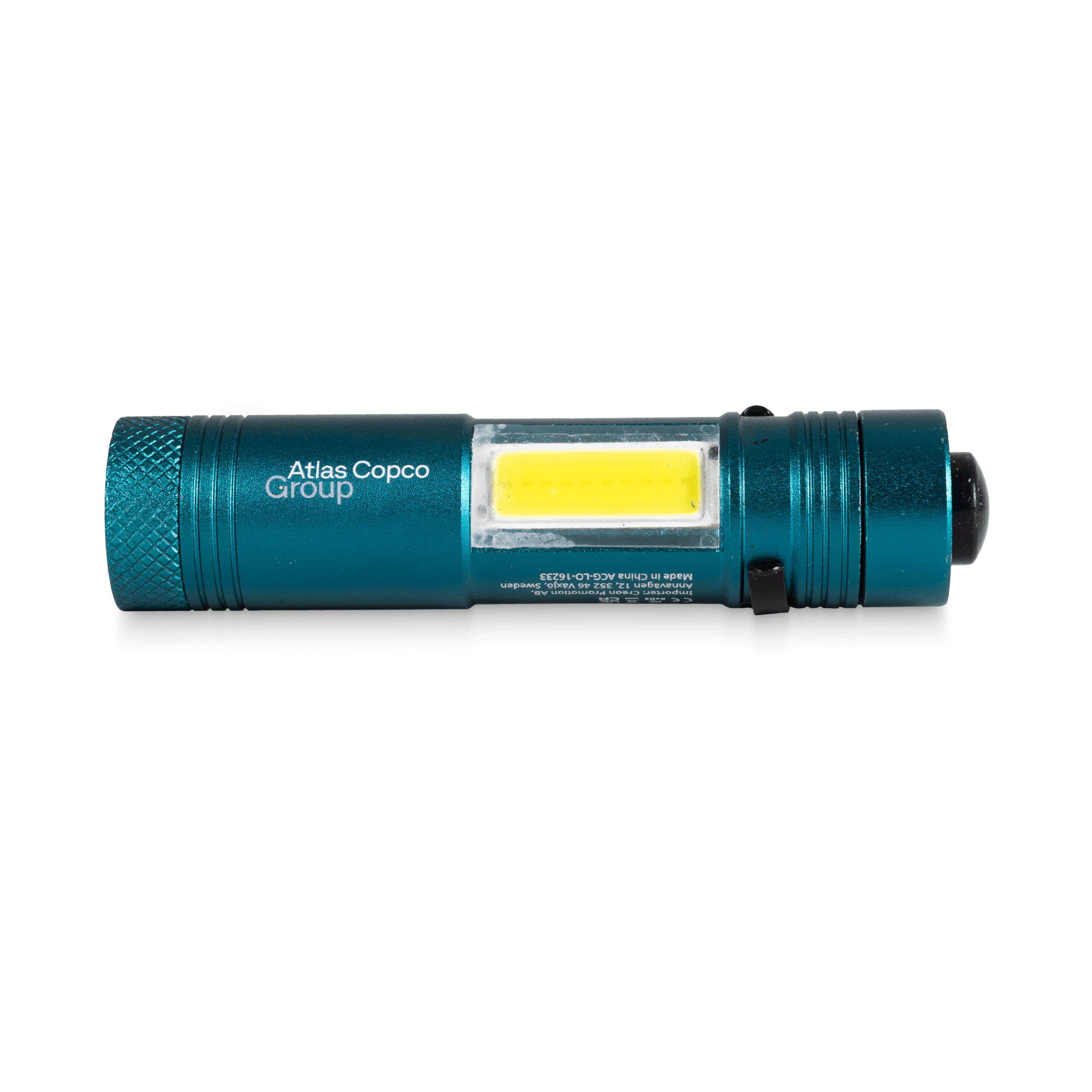mini flash light with atlas copco group logo