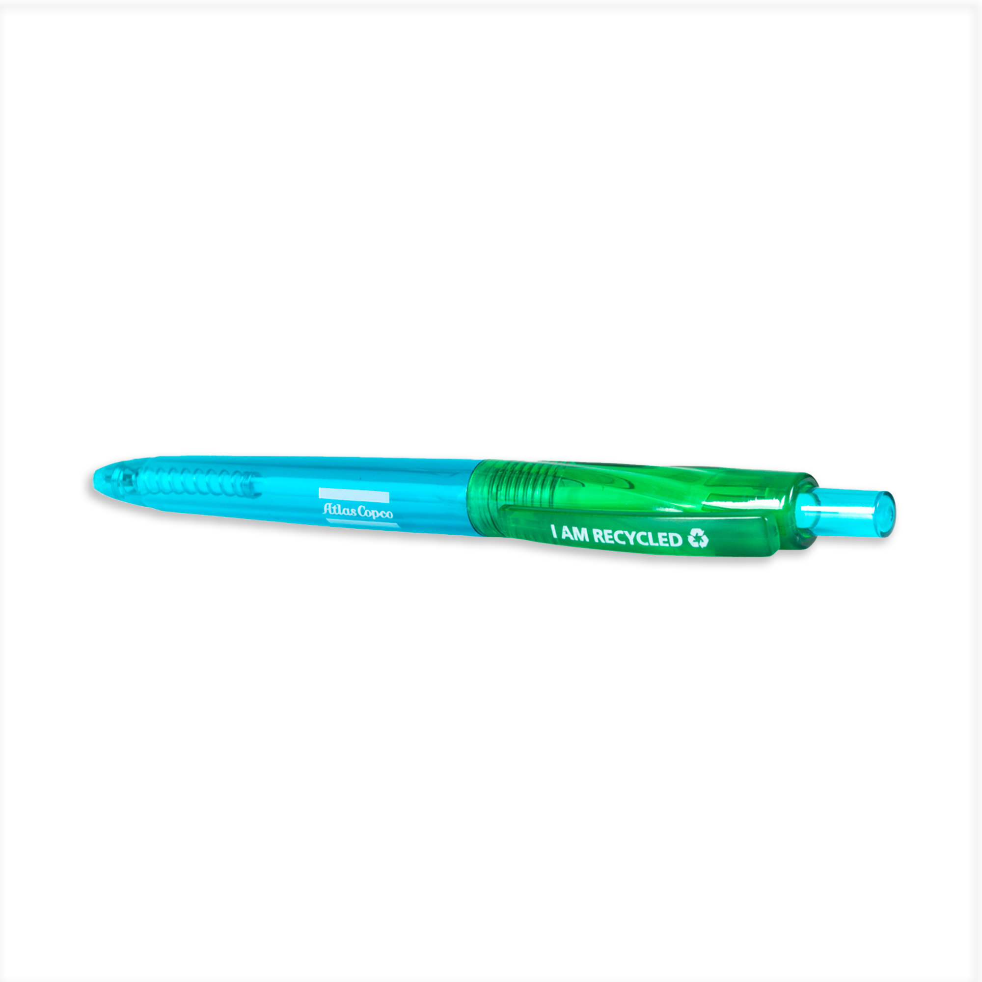 blue and green atlas copco pen